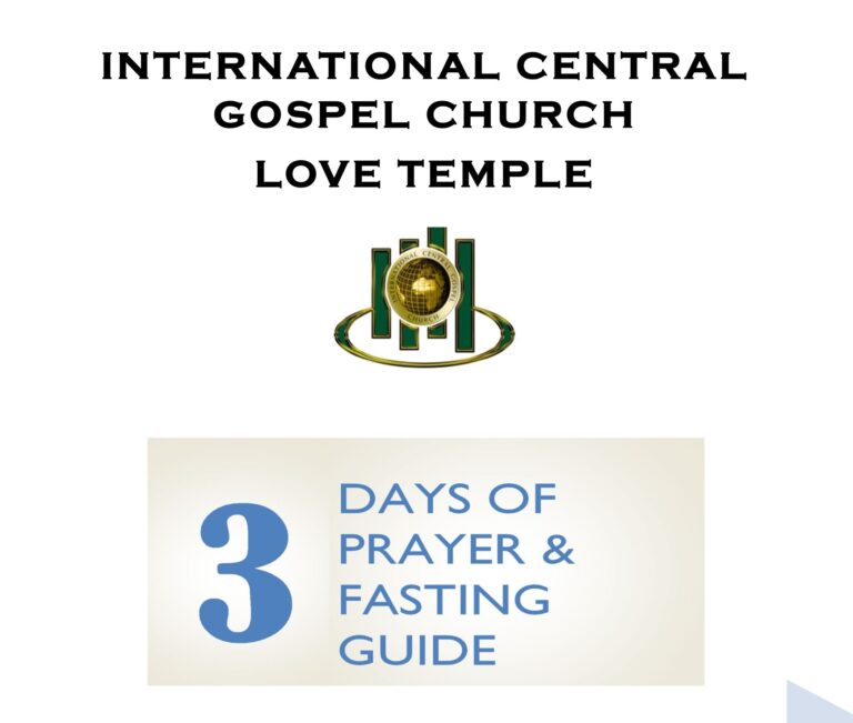 three days of fasting and prayers